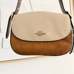Coach Macie Saddle bag on color block crossbody